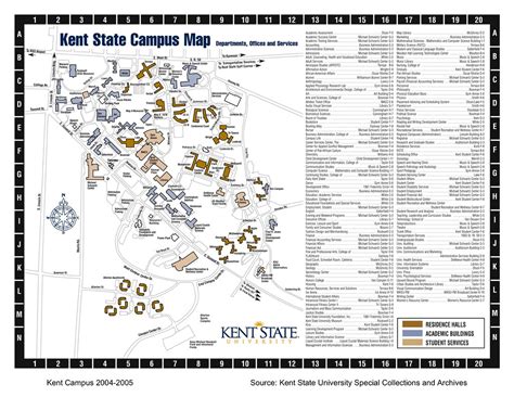 Kent State University Map