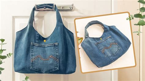 How To Make A Simple And Spacious Denim Bag Out Of Old Jeans Upcycle