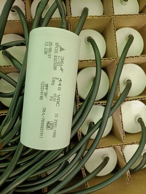 2 36 MFD Capacitor EPCOS For Air Conditioner Motor Through Hole At