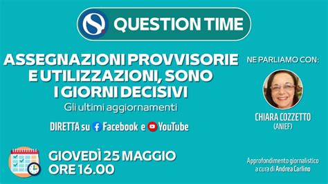 Assegnazioni Provvisorie E Utilizzazioni Sono I Giorni Decisivi YouTube