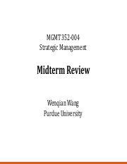 Mgmt Spring Midterm Review Pdf Mgmt Strategic