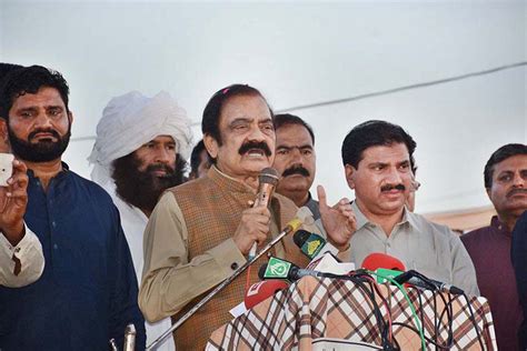 Federal Interior Minister Rana Sana Ullah Khan Is Cutting Ribbon To