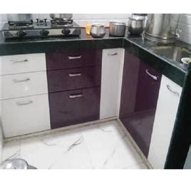 L Shape Small Modern Kitchen in Suburban - Nirvan Enterprises