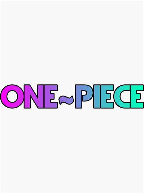 "One Piece Text Art" Sticker for Sale by RASStore | Redbubble