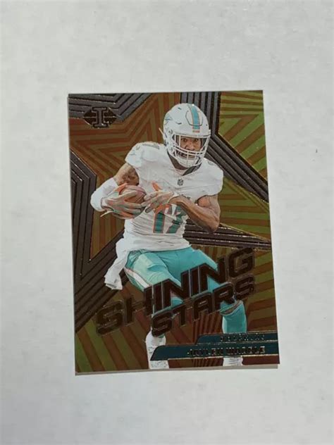 Jaylen Waddle Panini Illusions Football Shining Stars Miami