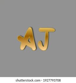 Ag Initial Gold Handwriting Logo Identity Stock Vector Royalty Free