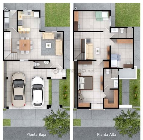 Planos de casas pequeñas en 3d EMARQ