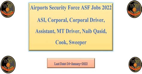 Airports Security Force Asf Jobs Advertisement Apply Online