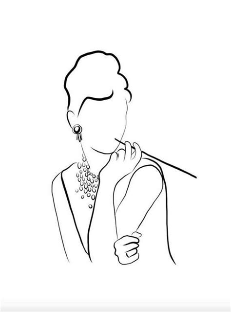 Pin By Daniela Melileo Blogger On Line Art Audrey Hepburn Art Line