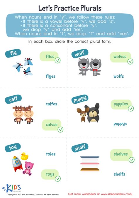 Lets Practice Plurals Word Structure Worksheet Printable For Children