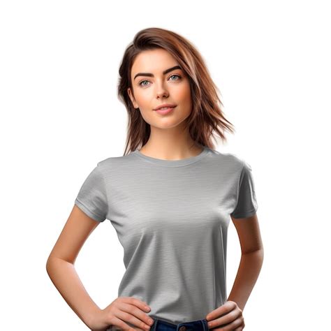 Premium AI Image A Woman Wearing A White Shirt That Says I M A Girl