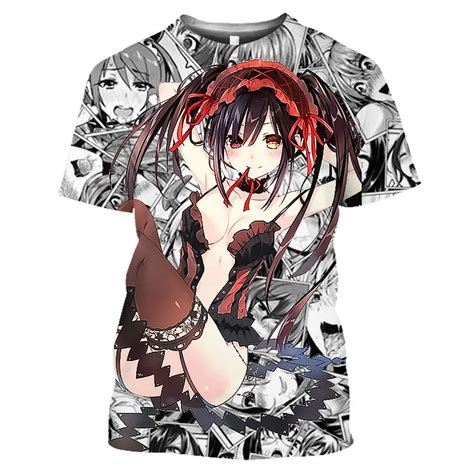 Date A Live Tokisaki Kurumi Camiseta Estampada Para Ni As Sexy Camiseta