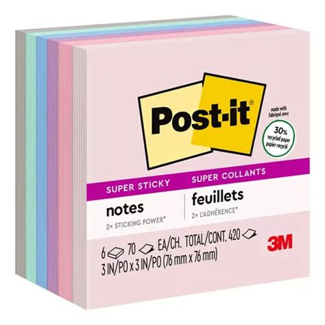 3m Post It Notas Adhesivas Super Sticky Super Adhesivas Meses