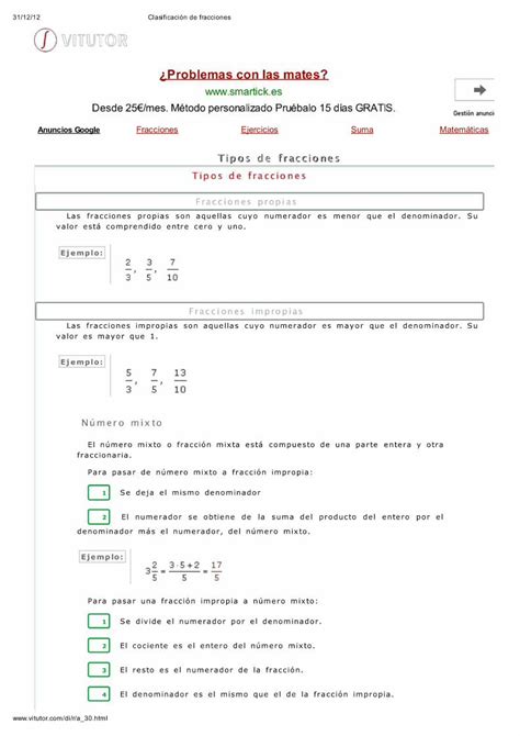 Pdf Clasificaci N De Fracciones Dokumen Tips