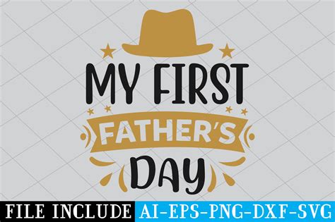 My First Fathers Day Graphic By Beautycrafts360 · Creative Fabrica