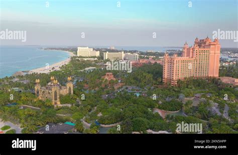 Nassau Bahamas Circa 2021 Aerial View Of Atlantis Resort In Nassau