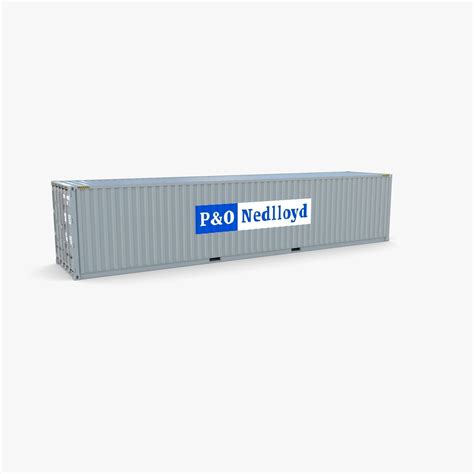 Ft Shipping Container Po Nedlloyd V D Model Cgtrader