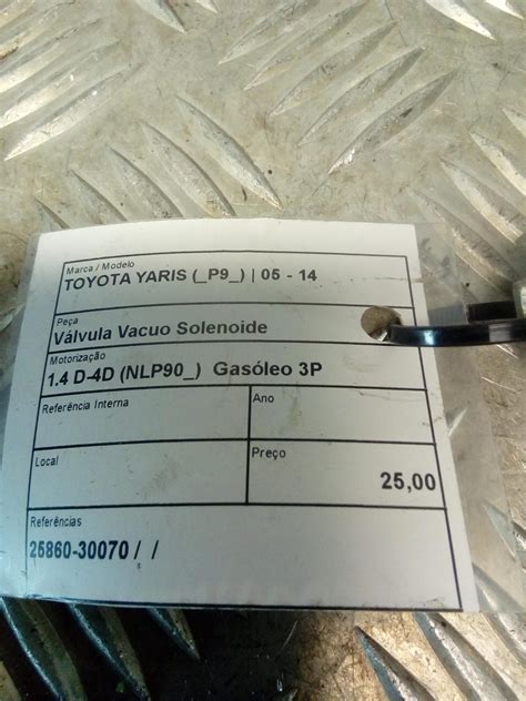 V Lvula Vacuo Solenoide Toyota Yaris Bugaparts