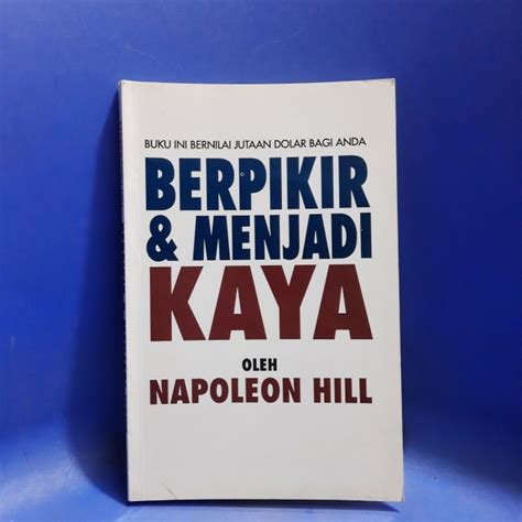 Jual JT 2024 BUKU BERPIKIR DAN MENJADI KAYA NAPOLEON HILL ORI