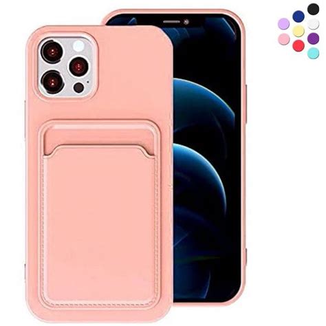 Entronix Silicone Case For Iphone 13 Pro Max With Card Holder Wallet