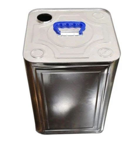 Silver 15kg Screen Printed Oil Tin Container Capacity 15 Liter At Rs