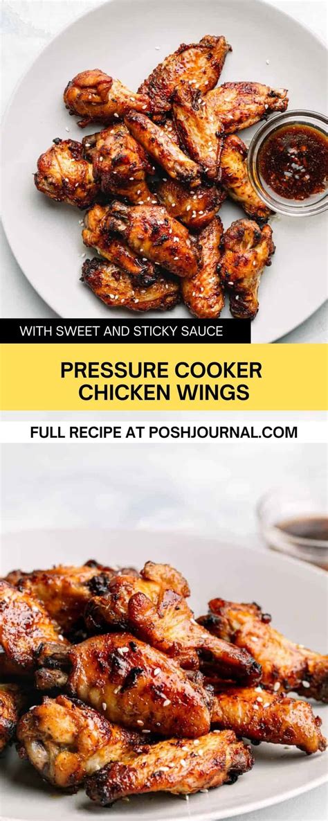 Ninja Foodi Chicken Wings with Sweet and Sticky Sauce - Posh Journal