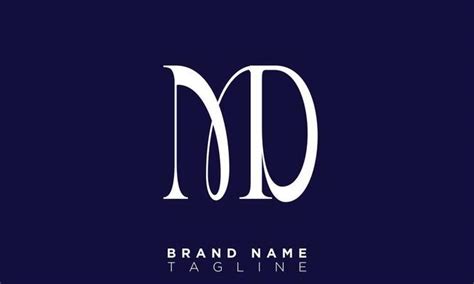 Md Monogram Vector Art Icons And Graphics For Free Download