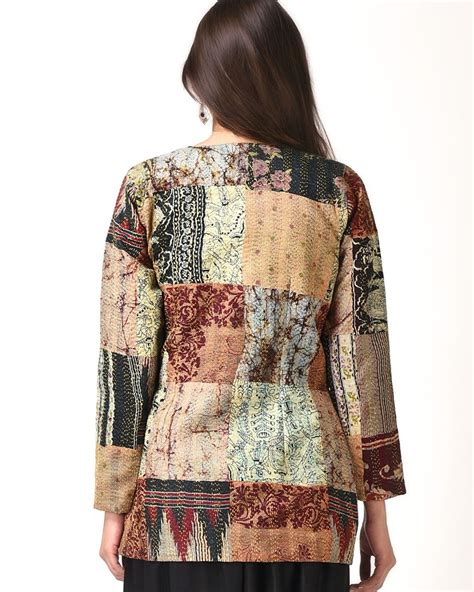 Vintage Kantha Silk Coat By Simply Kitsch The Secret Label