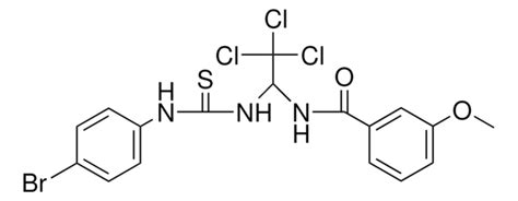 N 1 3 4 BROMO PHENYL THIOUREIDO 2 2 2 TRICHLORO ETHYL 3 METHOXY