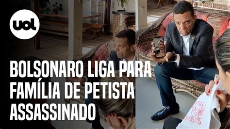 Bolsonaro liga para família de petista assassinado Imprensa está