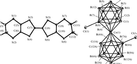 Molecular Structure Of Salt Bedttttf Cl Co C B H