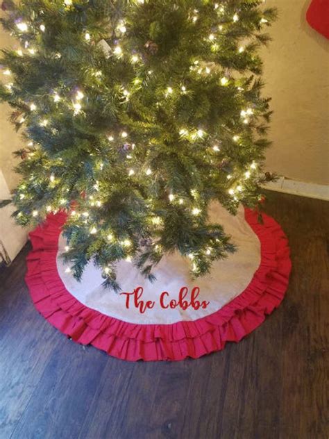 Personalized Tree Skirt Personalized Christmas Tree Skirt | Etsy