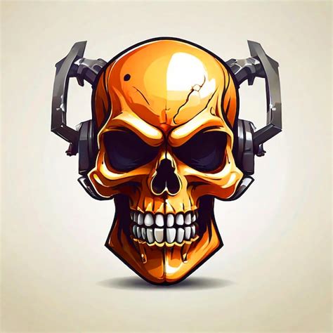 Premium Photo Skull Head Mascot Vector Tshirt Design