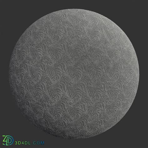 دانلود آبجکت Poliigon Carpet Plush Designer Ferns texture 001