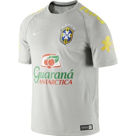 Brasilien Trænings T Shirt Select Grå Hvid unisport dk