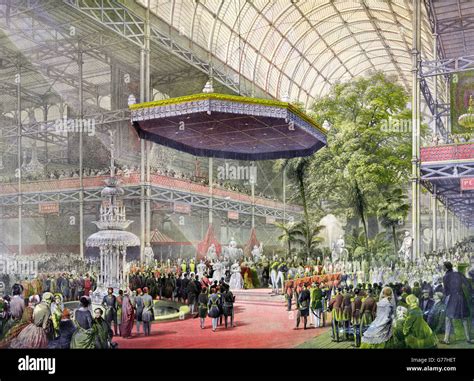 Great Exhibition 1851 The State Opening Of The Great Exhibition Of