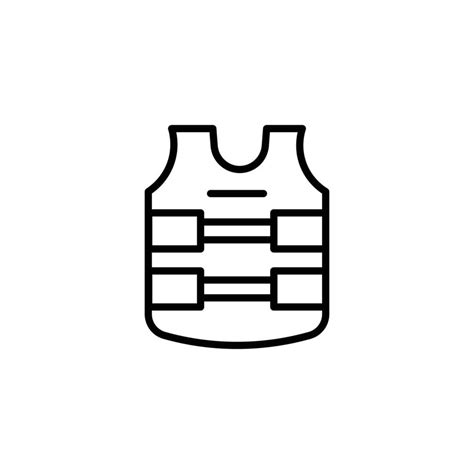 Bulletproof Vest Icon Vector Art At Vecteezy