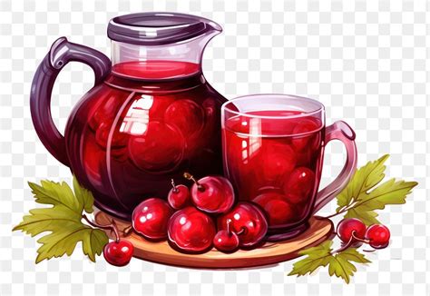 PNG Mulled wine jug cherry | Free PNG - rawpixel