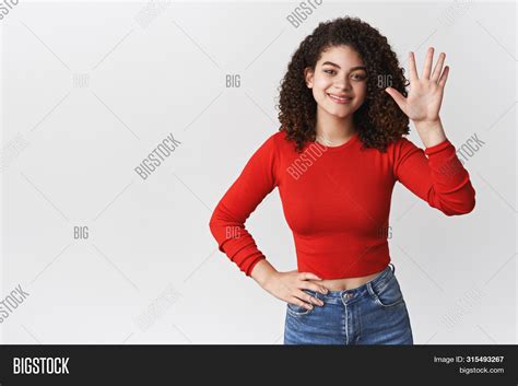 Girl Saying Goodbye Image And Photo Free Trial Bigstock