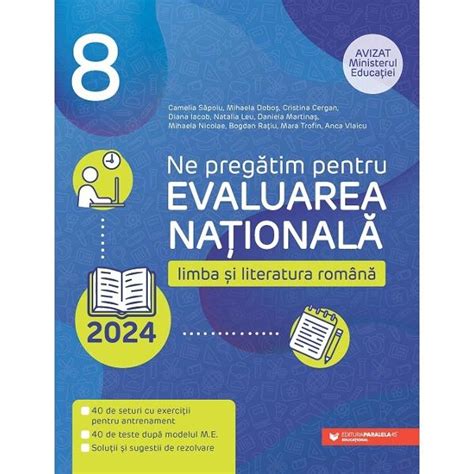 Evaluarea Nationala 2024 Limba Si Literatura Romana Clasa A VIII A