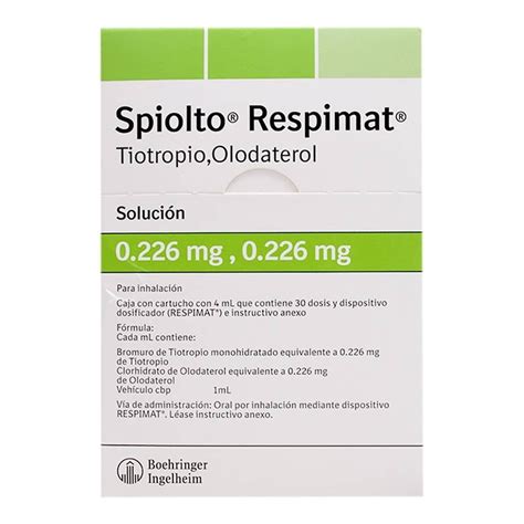 Spiolto Respimat Mg Soluci N Para Inhalaci N Dosis