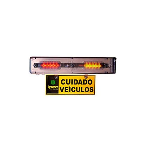 Sinaleira Audiovisual Bivolt Led Sinalizador De Garagem Ipec