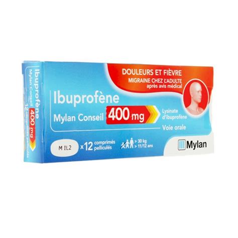 Ibuprofene Mylan Mg M Dicament Anti Douleur Et Anti Inflammatoire