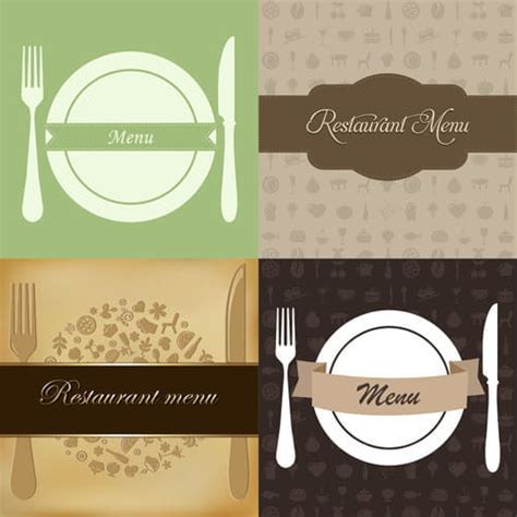 Restaurant Menus Design Cover Template Vector Eps Uidownload