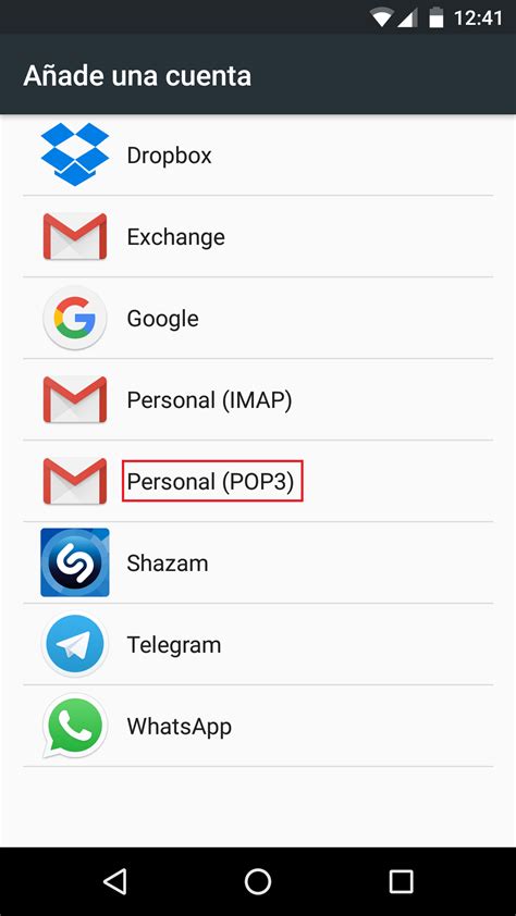 Configurar Correo En Android