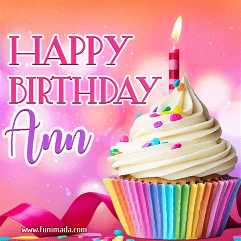 Happy Birthday Ann GIFs for Her - Download on Funimada.com