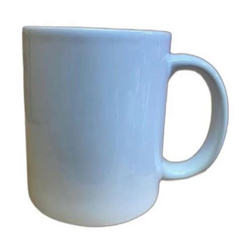 Round Ceramic Sublimation White Mug For Ting Capacity 250 Ml At