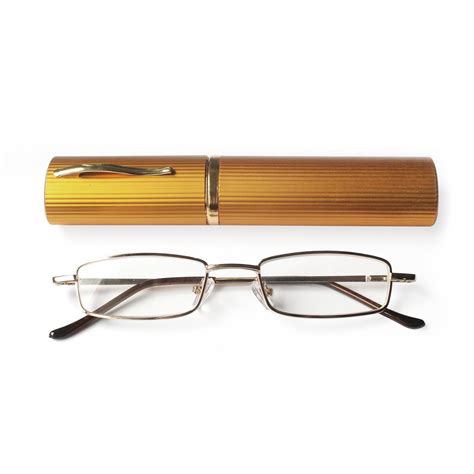 Eye Zoom Ultra Slim Compact Lightweight Tube Reading Glasses With