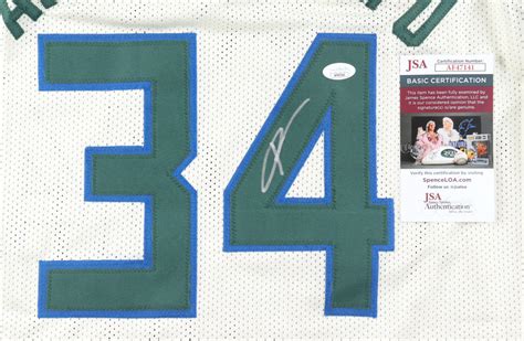 Giannis Antetokounmpo Signed Jersey Jsa Pristine Auction