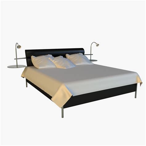 Black Bed 3d Model 18 Max Free3d